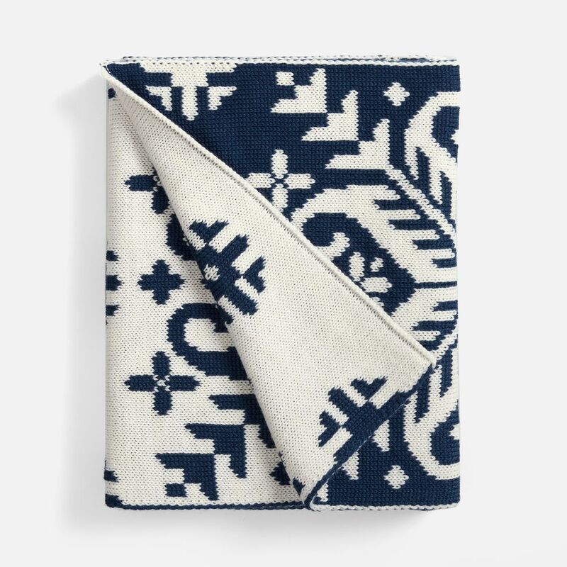 Шарф Wintertude L, синий с белым арт.21286.46