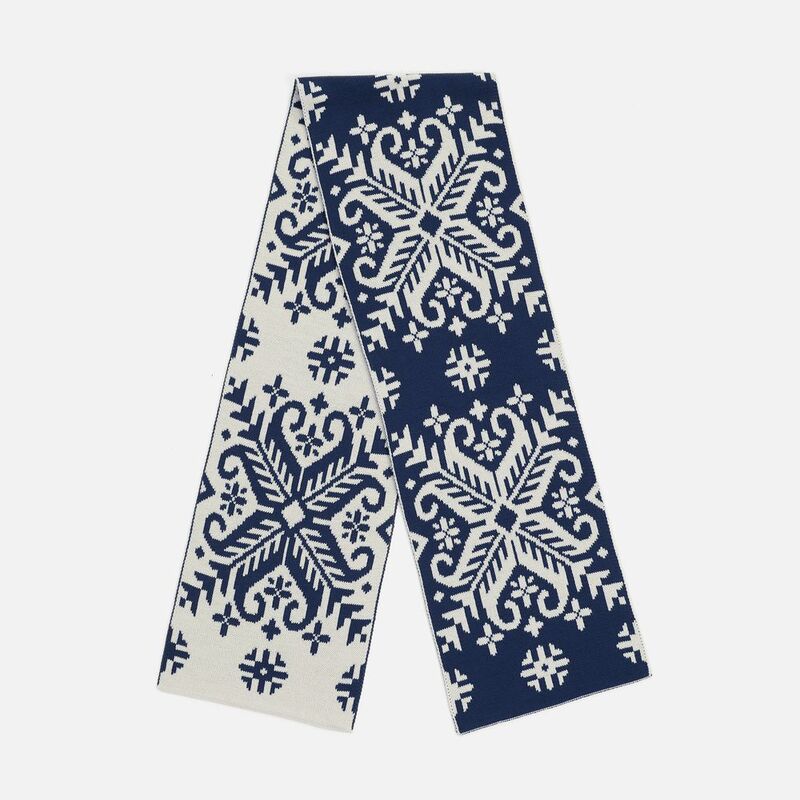 Шарф Wintertude L, синий с белым арт.21286.46