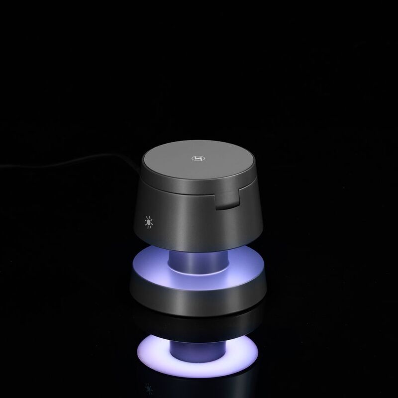 Станция беспроводной зарядки с подсветкой Lume, серая арт.18394.10