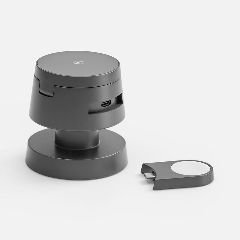 Станция беспроводной зарядки с подсветкой Lume, серая арт.18394.10
