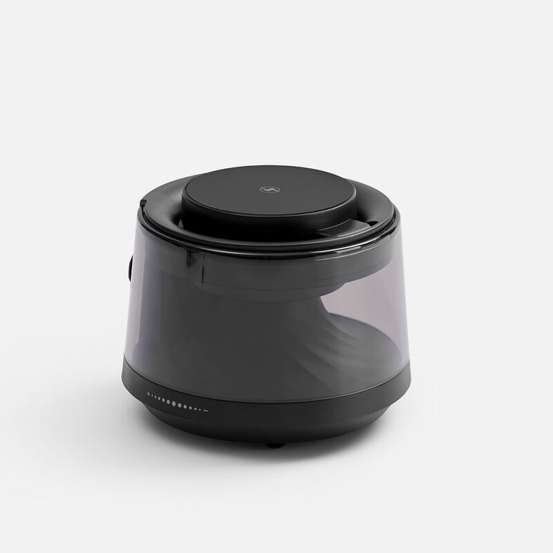 Bluetooth-колонка с подсветкой и беспроводной зарядкой Quantum, черная арт.18395.30