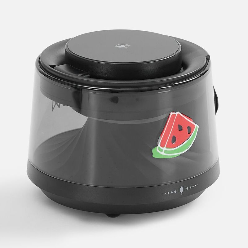 Bluetooth-колонка с подсветкой и беспроводной зарядкой Quantium, черная арт.18395.30