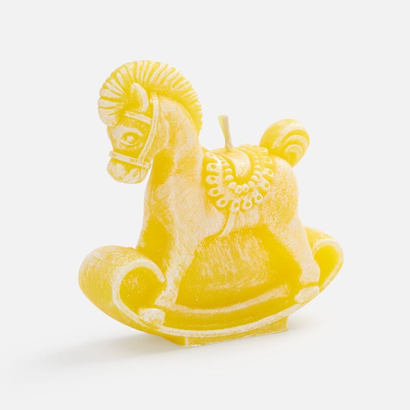 Свеча фигурная &laquo;Лошадка-качалка&raquo;, желтая арт.20333.80