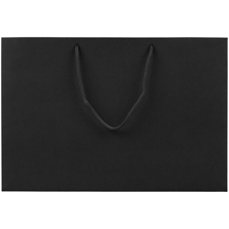 Пакет бумажный Ample Thin M, черный арт.250014.30