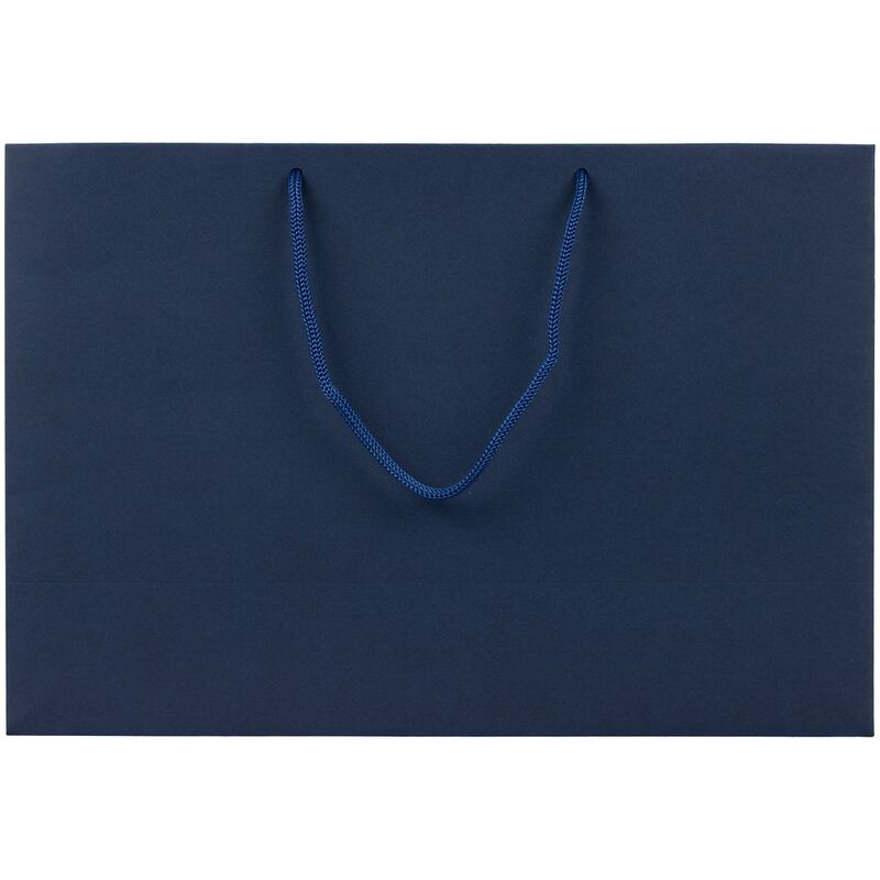 Пакет бумажный Ample Thin M, синий арт.250014.40