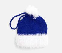 Подвеска на елку «Вьюжка», шапочка, синяя арт.19260.40