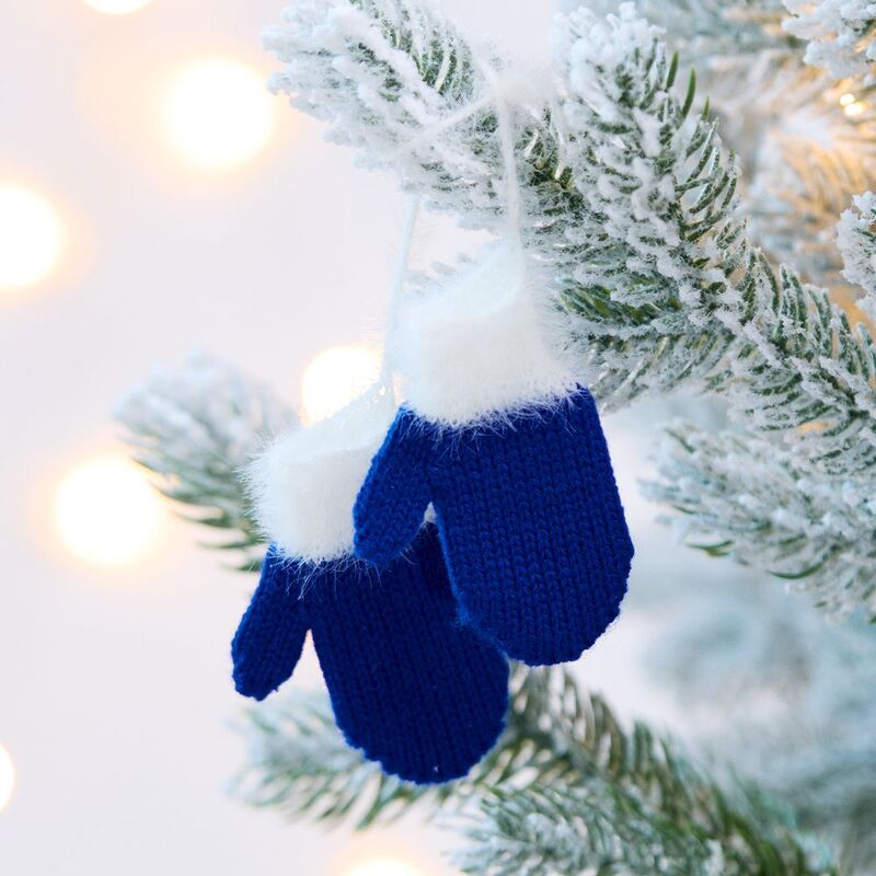 Подвеска на елку &laquo;Вьюжка&raquo;, варежки, синяя арт.19261.40