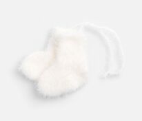 Подвеска на елку «Вьюжка», носочки, белая арт.19262.60