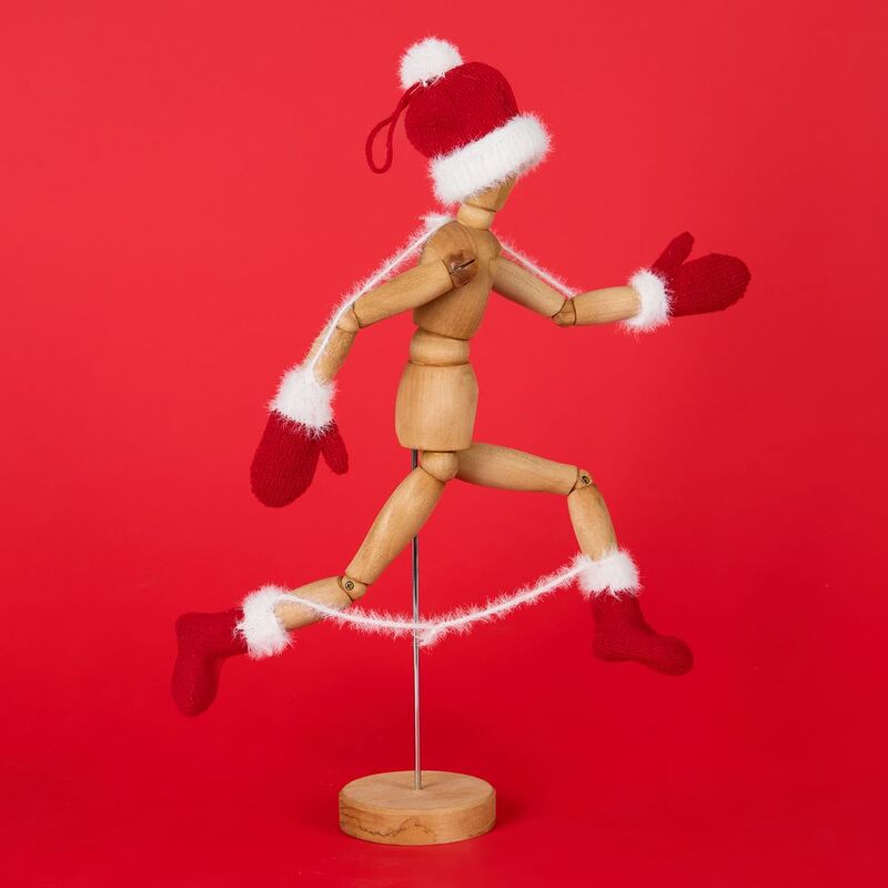 Подвеска на елку &laquo;Вьюжка&raquo;, носочки, красная арт.19262.50