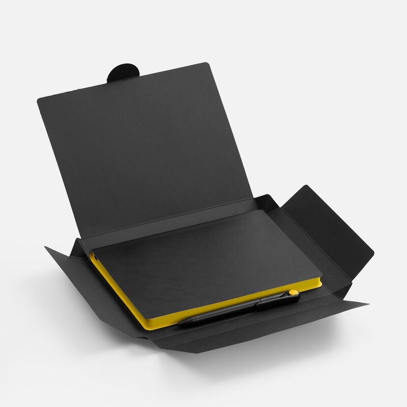 Набор Doppio, черный с желтым арт.20975.38