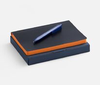 Набор Doppio, синий с оранжевым арт.20975.42