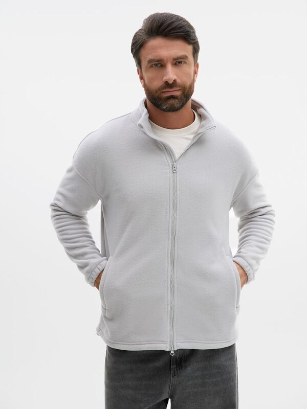 Куртка флисовая унисекс Nebo, светло-серая арт.20444.10