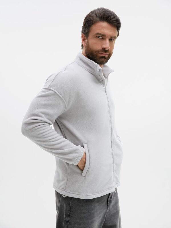 Куртка флисовая унисекс Nebo, светло-серая арт.20444.10