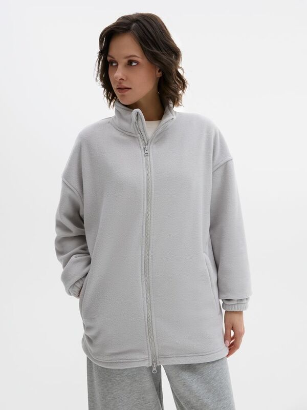 Куртка флисовая унисекс Nebo, светло-серая арт.20444.10