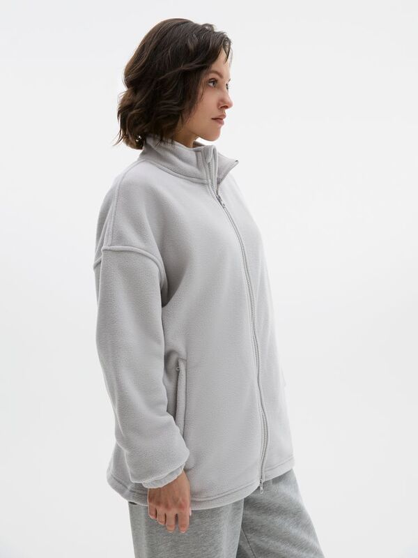 Куртка флисовая унисекс Nebo, светло-серая арт.20444.10