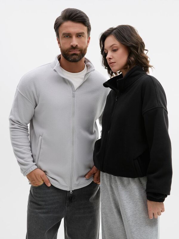 Куртка флисовая унисекс Nebo, черная арт.20444.30