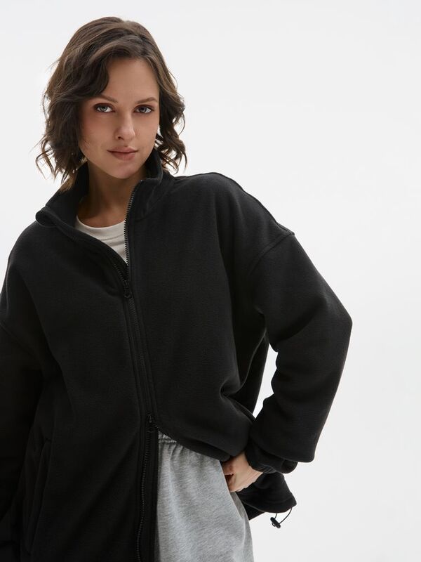 Куртка флисовая унисекс Nebo, черная арт.20444.30