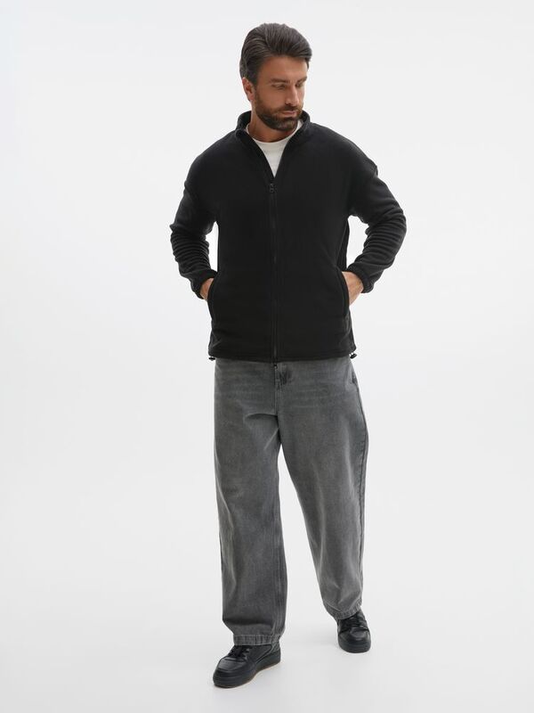 Куртка флисовая унисекс Nebo, черная арт.20444.30