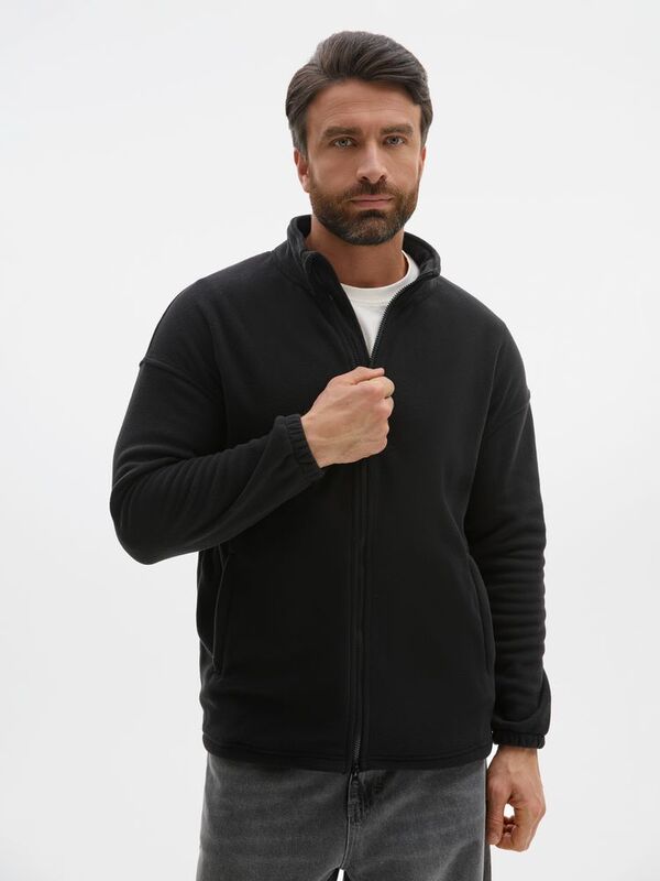 Куртка флисовая унисекс Nebo, черная арт.20444.30