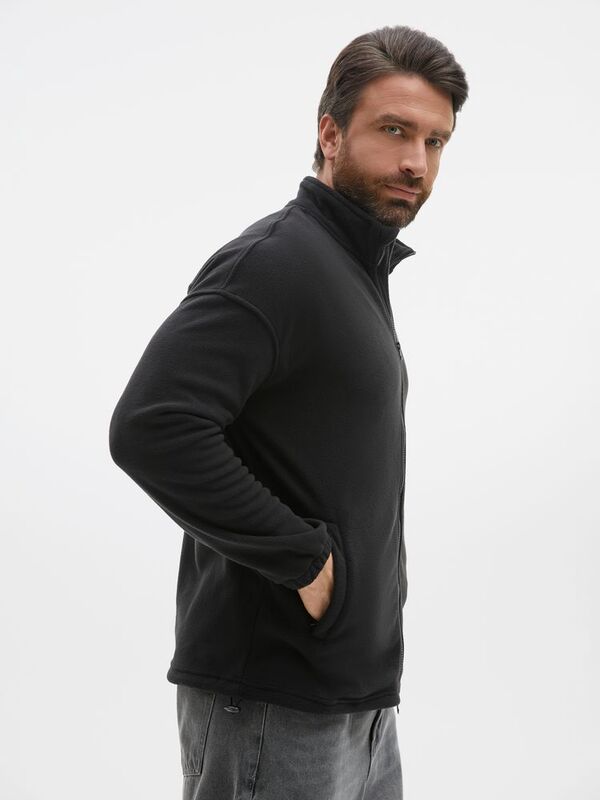 Куртка флисовая унисекс Nebo, черная арт.20444.30