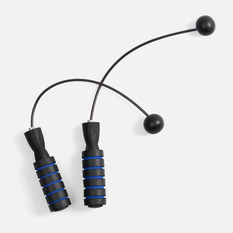 Беспроводная скакалка Silentino, черная с синим арт.18458.34