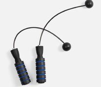 Беспроводная скакалка Silentino, черная с синим арт.18458.34