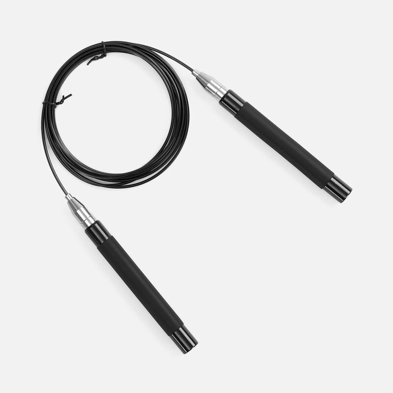 Скоростная скакалка Profi Comfi, черная арт.18459.30