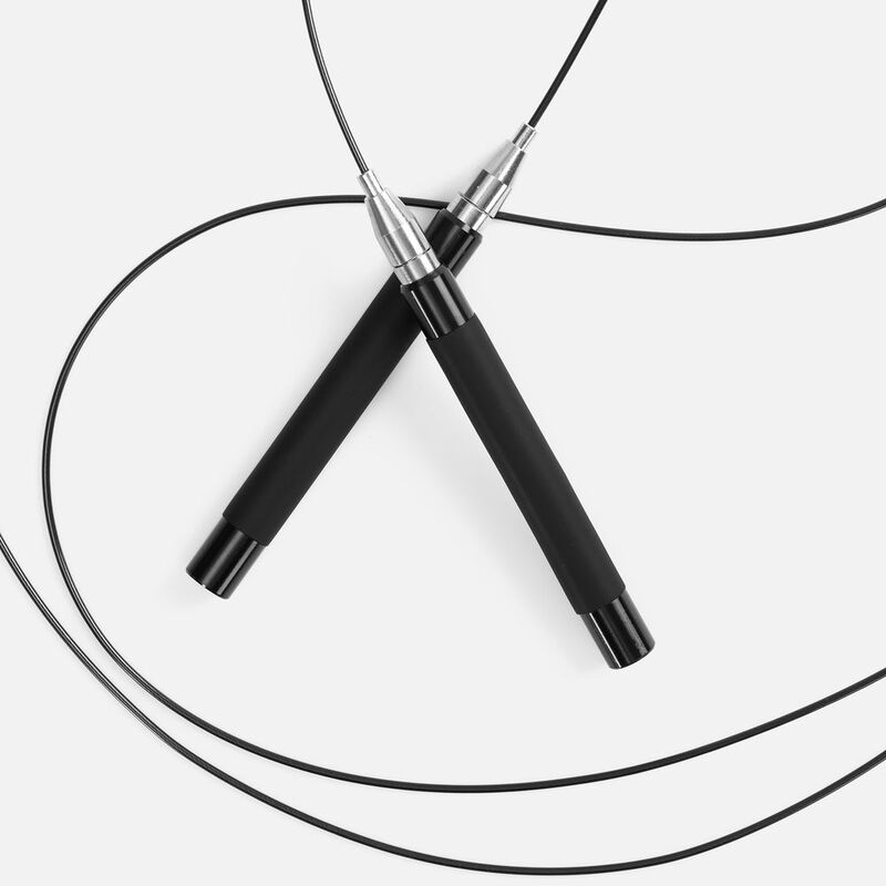 Скоростная скакалка Profi Comfi, черная арт.18459.30