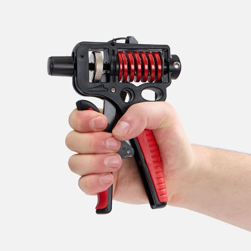 Эспандер кистевой пружинный Motive Power, черный с красным арт.19224.35