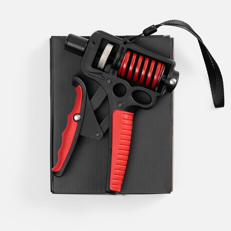 Эспандер кистевой пружинный Motive Power, черный с красным арт.19224.35