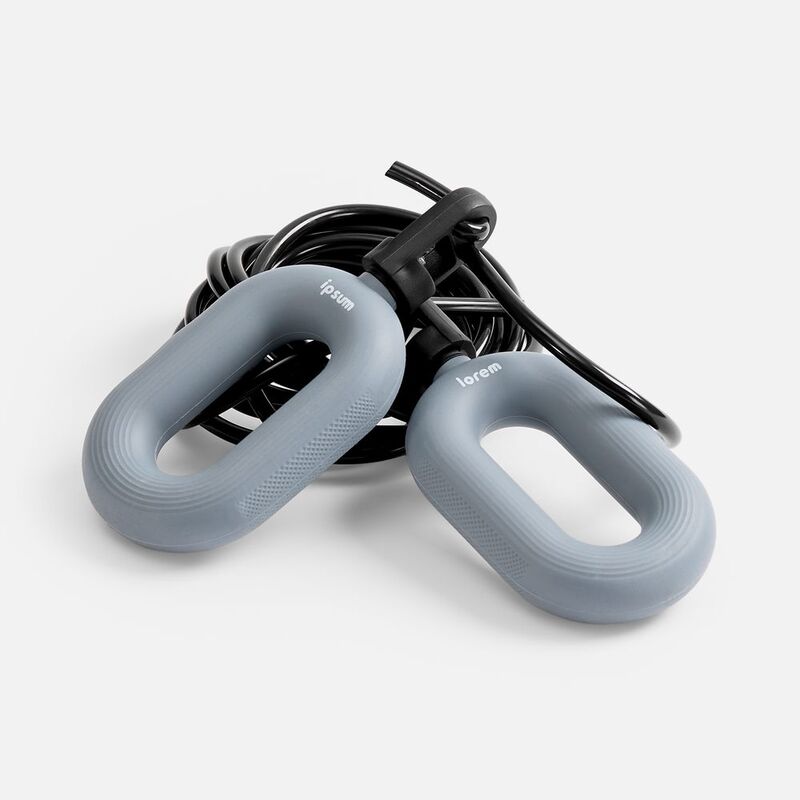 Мультифункциональная скакалка с эспандером Multi McFly, серая арт.19228.10