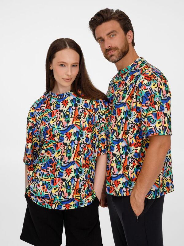 Футболка из бифлекса Morfiss с полной запечаткой на заказ арт.22087.00