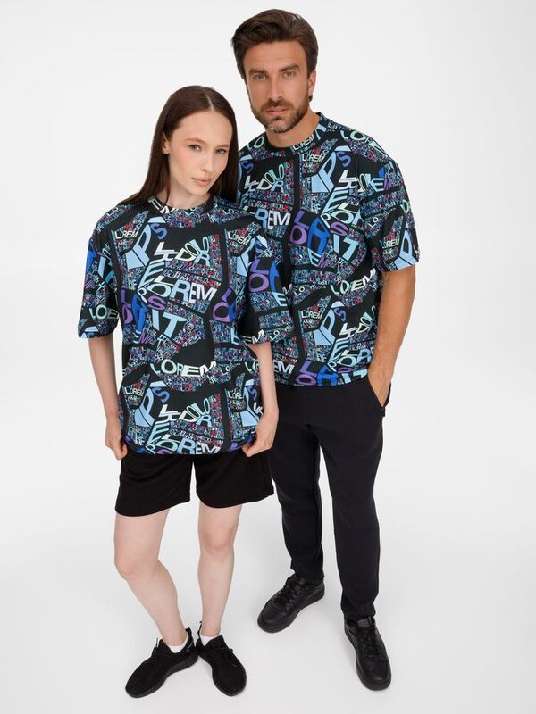 Футболка из бифлекса Morfiss с полной запечаткой на заказ арт.22087.00