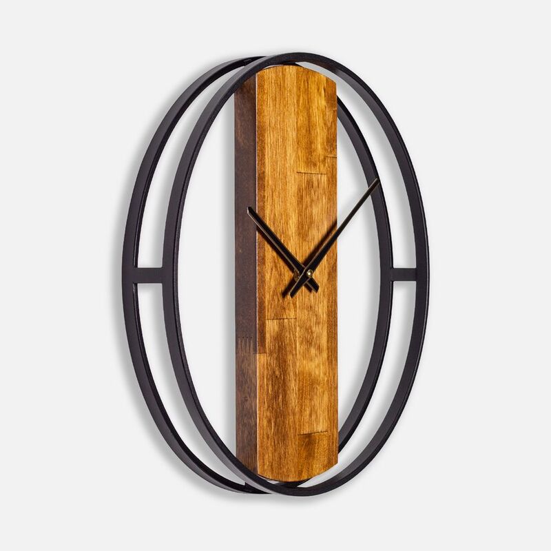 Часы Woodix, черные с коричневым арт.19229.35