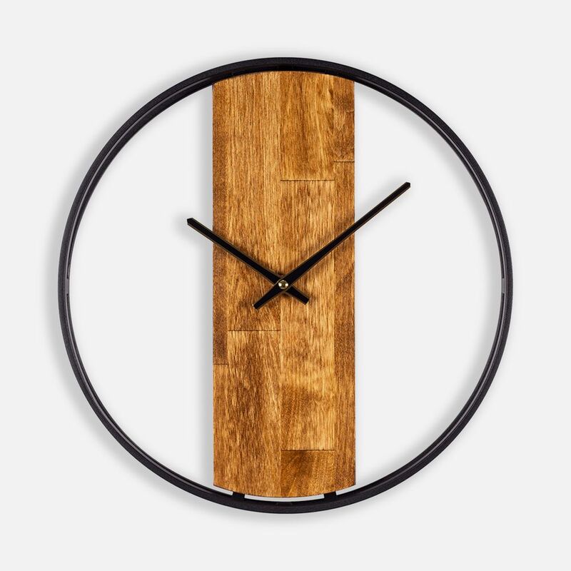 Часы Woodix, черные с коричневым арт.19229.35