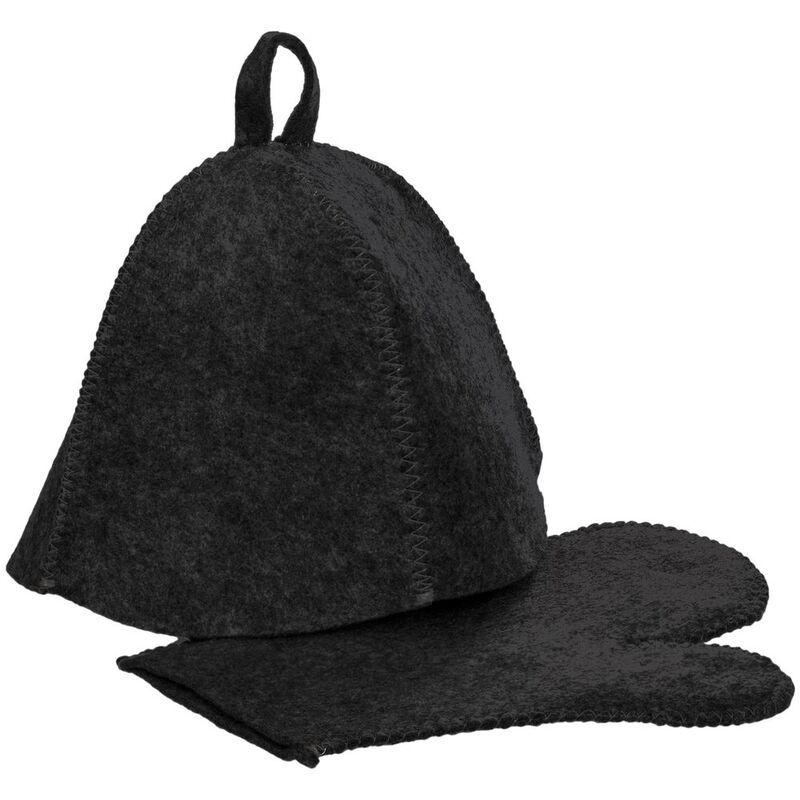 Набор для бани Heat Off, ver.2, черный арт.20442.30