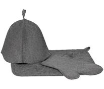 Набор для бани «Парилка», ver.2, серый арт.20443.10