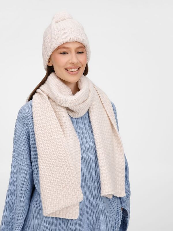 Шапка Frissonelle, жемчужно-белая арт.19922.24