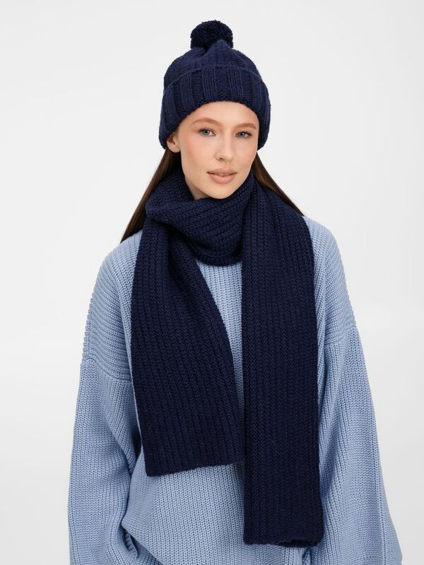 Шарф Frissonelle, темно-синий арт.19923.41