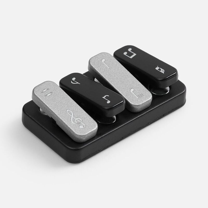 Антистресс-кликер Clacky, черный с серебристым арт.19987.13