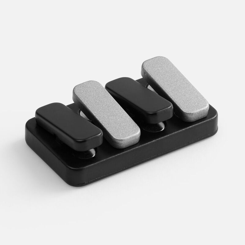 Антистресс-кликер Clacky, черный с серебристым арт.19987.13