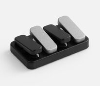 Антистресс-кликер Clacky, черный с серебристым арт.19987.13