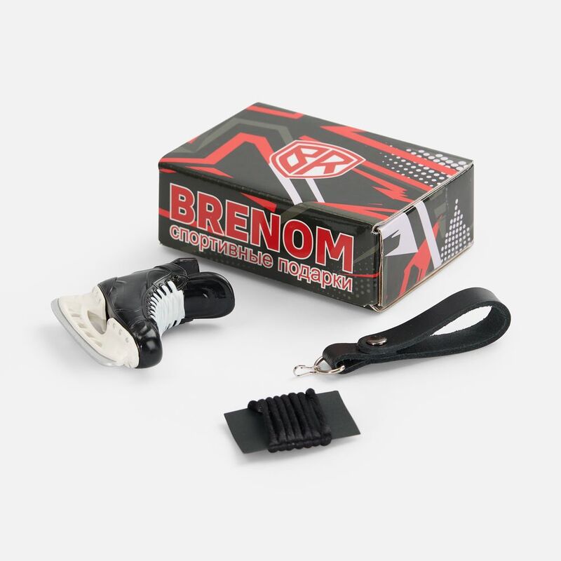 Брелок &laquo;Хоккейный конек&raquo;, черный арт.19932.30