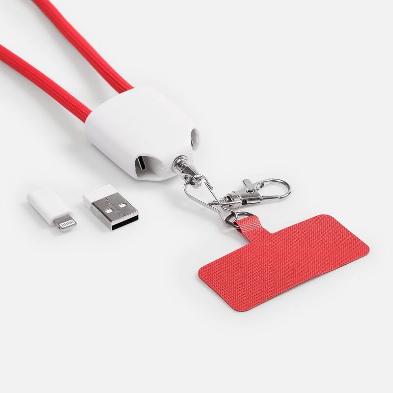 Кабель-ланьярд energyFlex Pro, красный арт.21327.50