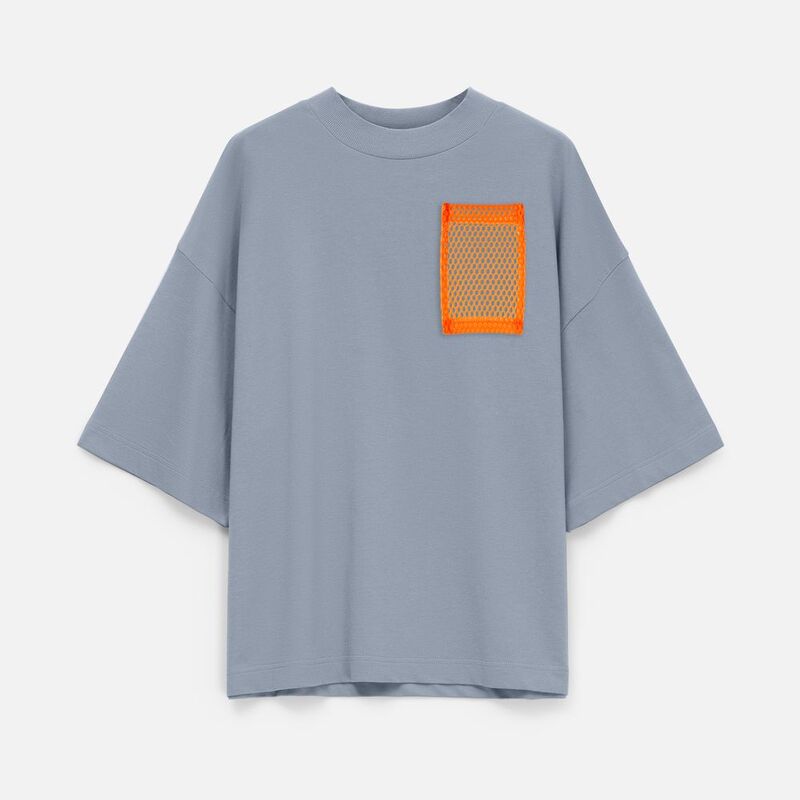 Карман из крупной сетки Pose, синий арт.18457.44