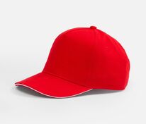 Бейсболка Classic 2.0, красная с белым кантом арт.21848.56