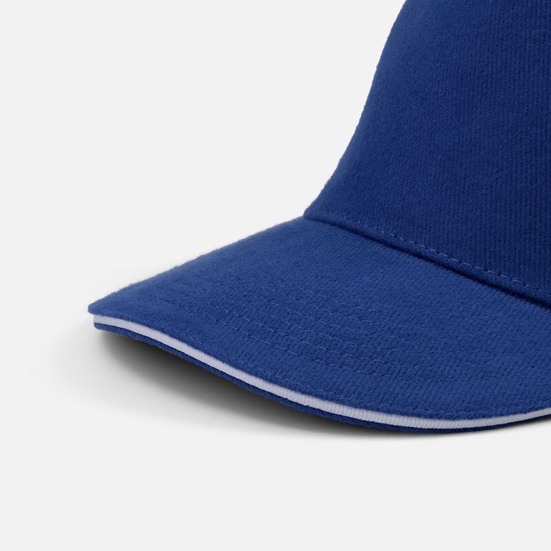 Бейсболка Classic 2.0, ярко-синяя с белым кантом арт.21848.44