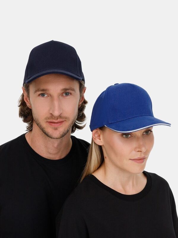 Бейсболка Classic 2.0, ярко-синяя с белым кантом арт.21848.44