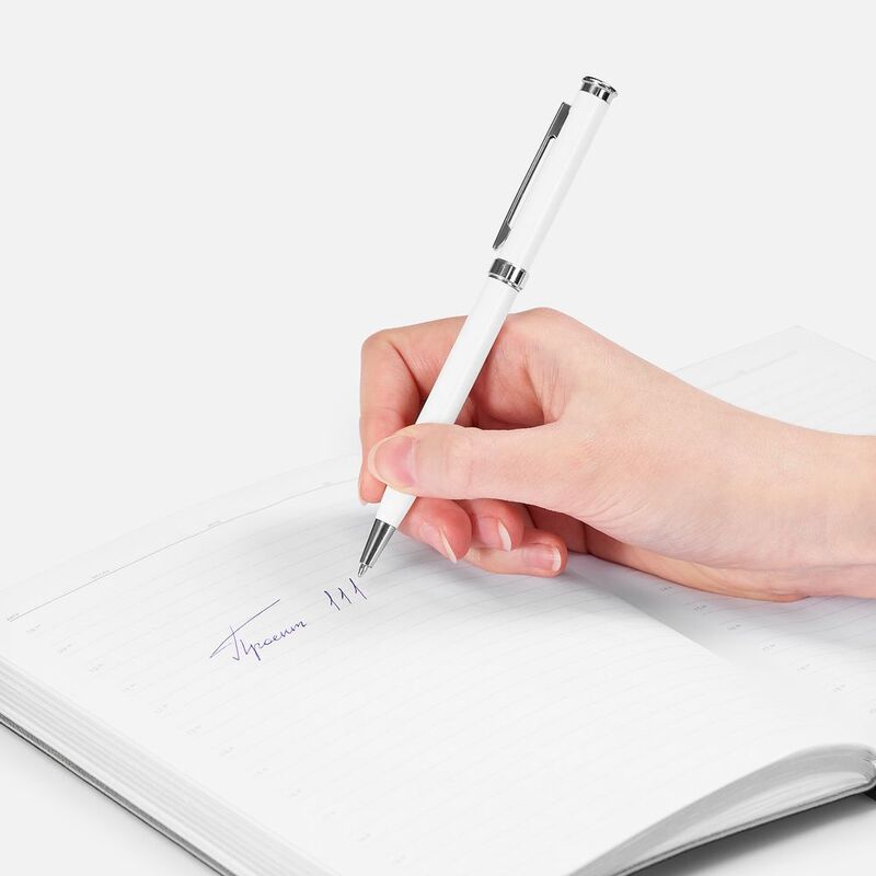 Ручка шариковая Finn Chrome, белая арт.20686.60