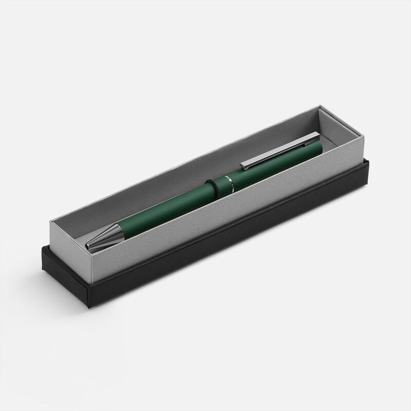 Ручка шариковая Blade Soft Touch в футляре, зеленая арт.20530.90